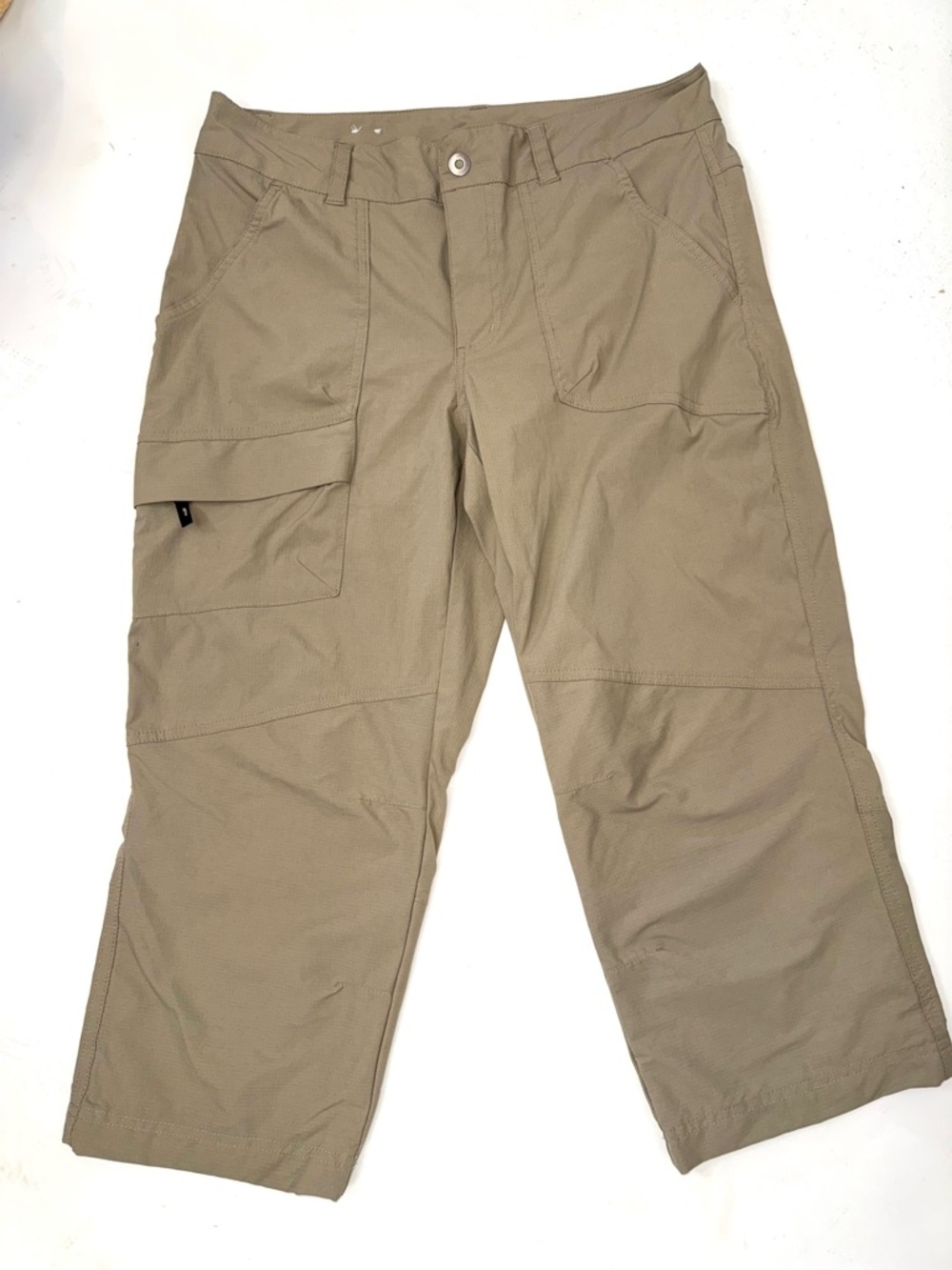 Columbia Kestrel Trail II Stretch Capri Pant Tan Size 10